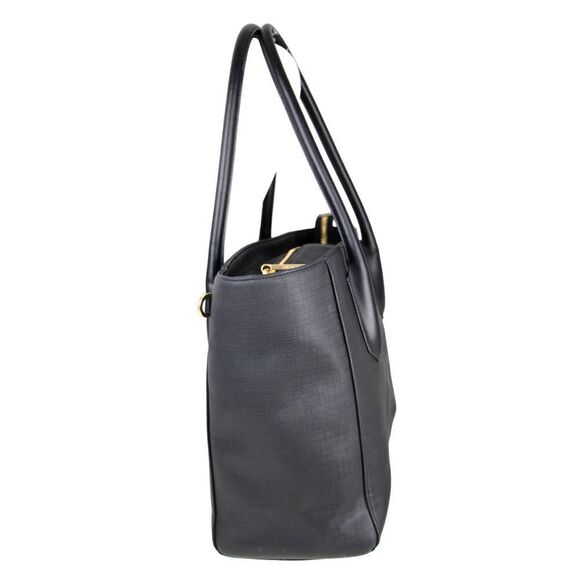 Dagne Dover BLACK COATED LEATHER BUSINESS SHOULDER BAG HANDBAG TOTE HOBO PURSE - Picture 2 of 14